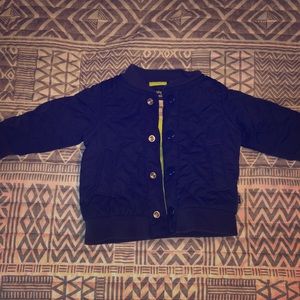 Blue baby bomber jacket